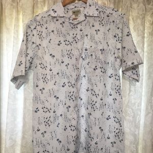 Short sleeve vintage inspired textured shirt